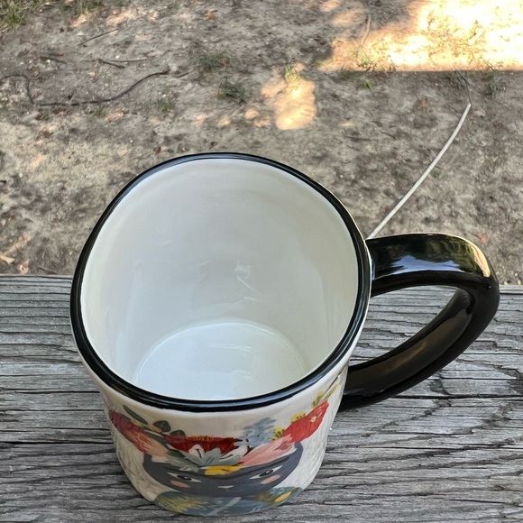 Signature Housewares Unique Floral Cat Coffee Mug - Picture 3 of 8